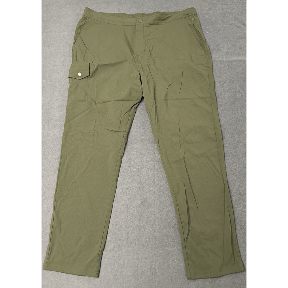 Rhône Boathouse Cargo Slim Straight Fit Pants Men's XXL Lichen Green